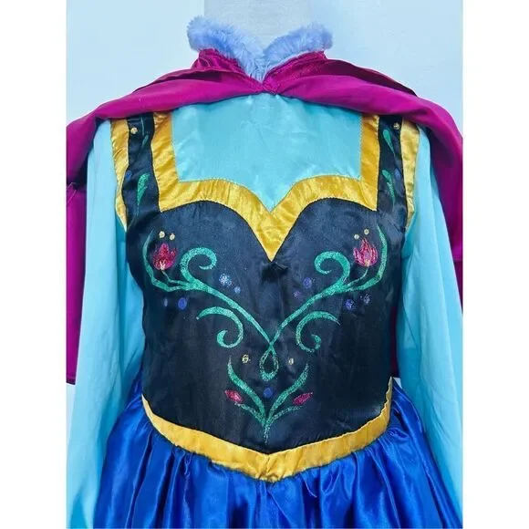 Disney Girls Kids 8 Anna Frozen Halloween Costume - Picture 8 of 9